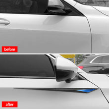 Load image into Gallery viewer, 2Pcs Car Premium Fender Side Trim Stickers for Cars Carbon Fiber Pattern TPU Decals Exterior Stickers Accessories