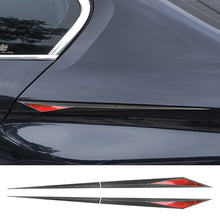 Load image into Gallery viewer, 2Pcs Car Premium Fender Side Trim Stickers for Cars Carbon Fiber Pattern TPU Decals Exterior Stickers Accessories