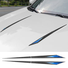 Load image into Gallery viewer, 2Pcs Car Premium Fender Side Trim Stickers for Cars Carbon Fiber Pattern TPU Decals Exterior Stickers Accessories