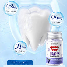 Load image into Gallery viewer, Solid Toothpaste Tablets Mint Fresh Breath Tartar Removal Travel Toothpaste Chewable Portable Oral Care Tablets
