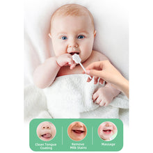 Load image into Gallery viewer, Baby Tongue Cleaner Gauze Toothbrush No-Glue Dental Wipes Infant Gum Cleanser Disposable Breastfed Baby Essentials Newborn Oral Care Kit