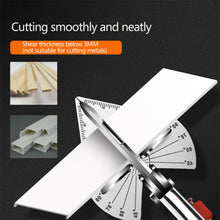 Load image into Gallery viewer, Multi-Function Precision Angle Clipper Quick 45/90 Degree Baseboards Cutter Conduit Scissors Electrician's Wire Channel Tool Angle Snips Home Improvement Tool