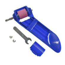 Load image into Gallery viewer, Multi-Size Fit Drill Bit Sharpening Kit Portable Twist Drill Sharpener Attachment for Power Drill Handheld Grinder for Sharpening Blunt Drill Bits