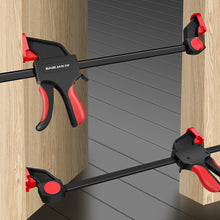 Load image into Gallery viewer, 6/8/12in Quick Release F-Style Clamp Adjustable Woodworking Quick-Grip Fixing Clamp Support Tool Strong Grip Press Clamps for Gluing and Assembly