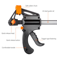 Load image into Gallery viewer, 4/6/8in Multi-Size Woodworking Clamps Heavy Duty Quick Release Adjustable Strong Grip Press Support Clamps for Gluing and Assembly