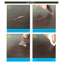 Load image into Gallery viewer, Furniture Repair Cream Door Crack Wood Crack Cabinet Scratch Nail Hole Filler Remover Easy Apply Filler Paste Color-Matching Wood Repair