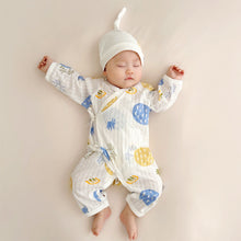 Load image into Gallery viewer, Cotton Newborn Bodysuit Air Conditioning Outfit Soft Baby Sleepwear Easy Diaper Change Gentle on Skin A-Class Quality Baby Romper