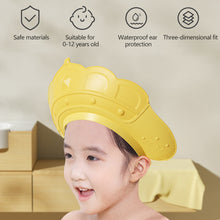 Load image into Gallery viewer, Baby Shower Soft Cap Adjustable Hair Wash Hat for Kids Ear Protection Safe Children Shampoo Bathing Shower Protect Head Cover