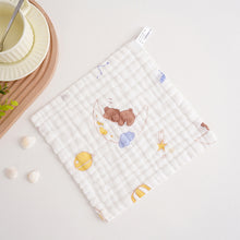 Load image into Gallery viewer, 25*25cm Cotton Muslin Squares Baby Washcloths 6-Layer Gauze Drooling Bibs Multipurpose Gentle Wipes Baby Essential Gift