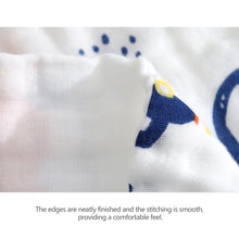 Load image into Gallery viewer, 25*25cm Cotton Muslin Squares Baby Washcloths 6-Layer Gauze Drooling Bibs Multipurpose Gentle Wipes Baby Essential Gift
