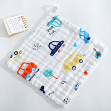 Load image into Gallery viewer, 25*25cm Cotton Muslin Squares Baby Washcloths 6-Layer Gauze Drooling Bibs Multipurpose Gentle Wipes Baby Essential Gift
