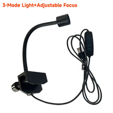 Load image into Gallery viewer, USB Adjustable Focus Aquarium Spot Light Aquascape Clip Lamp for Nano Fish Tank 360° Rotatable Clip Light for Betta/Small Aquariums Accessories