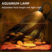 Load image into Gallery viewer, USB Adjustable Focus Aquarium Spot Light Aquascape Clip Lamp for Nano Fish Tank 360° Rotatable Clip Light for Betta/Small Aquariums Accessories