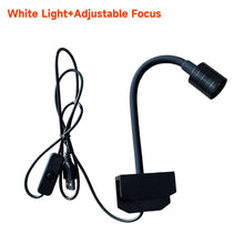 Load image into Gallery viewer, USB Adjustable Focus Aquarium Spot Light Aquascape Clip Lamp for Nano Fish Tank 360° Rotatable Clip Light for Betta/Small Aquariums Accessories