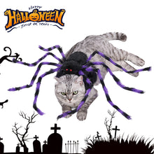 Load image into Gallery viewer, Novelty Halloween Pet Spider Costume Cute Dogs Cats Vibrant Plush Spider Outfit Easy Wear Pet Party Cosplay Dress Suit Pet Costume