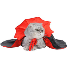 Load image into Gallery viewer, Halloween Bat Cape for Dogs Cats Vampire Cape Cat Costume Spooky Party Pet Cosplay Transform Outfit Halloween Pet Accessory