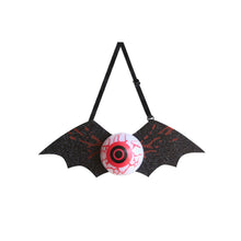 Load image into Gallery viewer, Halloween Eyeball Glow Tie Spooky Light Up Bat Shape Creepy Halloween Dance Party Decor Glow Eyeball Necktie Kids/Adults Halloween Accessory