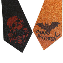 Load image into Gallery viewer, Halloween Eyeball Glow Tie Spooky Light Up Bat Shape Creepy Halloween Dance Party Decor Glow Eyeball Necktie Kids/Adults Halloween Accessory