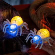 Load image into Gallery viewer, New Halloween Glowing Spider LED Night Light Battery-Operated Dual-Color Glowing Eyes Spider Hot Halloween Party Supply