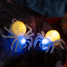 Load image into Gallery viewer, New Halloween Glowing Spider LED Night Light Battery-Operated Dual-Color Glowing Eyes Spider Hot Halloween Party Supply