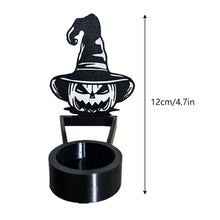 Load image into Gallery viewer, Halloween Projection Candle Holder Spooky Eerie Dancing Shadow Candle Stand Halloween Atmosphere Creepy Wall Art Candle Holder
