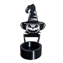 Load image into Gallery viewer, Halloween Projection Candle Holder Spooky Eerie Dancing Shadow Candle Stand Halloween Atmosphere Creepy Wall Art Candle Holder
