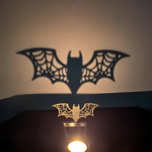 Load image into Gallery viewer, Halloween Projection Candle Holder Spooky Eerie Dancing Shadow Candle Stand Halloween Atmosphere Creepy Wall Art Candle Holder