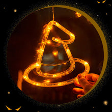 Load image into Gallery viewer, Halloween LED Lights with Suction Cups Battery-Powered Ghost Pumpkin Hanging Party Lights For Shop/Home/Yard Windows for Indoor/Outdoor