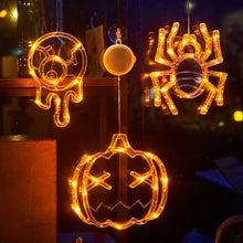 Load image into Gallery viewer, Halloween LED Lights with Suction Cups Battery-Powered Ghost Pumpkin Hanging Party Lights For Shop/Home/Yard Windows for Indoor/Outdoor