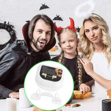 Load image into Gallery viewer, Retractable Vampire Teeth with Storage Box Realistic Vampire Fangs Makeup Kit Reusable Anti-Fall for Halloween Costume