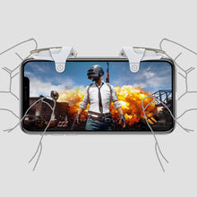 Load image into Gallery viewer, 1Pair PUBG Mobile Game Triggers Stimulus Battlefield Gen 2/3 Controller Metal Shooting Buttons for Phone Gaming (Universal Left/Right Hand)