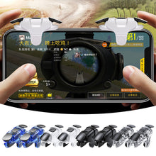 Load image into Gallery viewer, 1Pair PUBG Mobile Game Triggers Stimulus Battlefield Gen 2/3 Controller Metal Shooting Buttons for Phone Gaming (Universal Left/Right Hand)