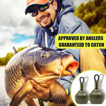 Load image into Gallery viewer, 1PC 14/28/52G Coated Inline Sinker Anti-Tangle Wind Line Lead For European Carp Fishing Tackle Accessory