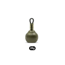 Load image into Gallery viewer, 1PC 14/28/52G Coated Inline Sinker Anti-Tangle Wind Line Lead For European Carp Fishing Tackle Accessory