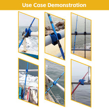 Load image into Gallery viewer, 1PC U-Shaped Fishing Rod Holder Tpe Anti-Slip Rod Clamping Device Self-Adhesive Cloth Fixed Universal For Boat Bridge Kayak Fishing
