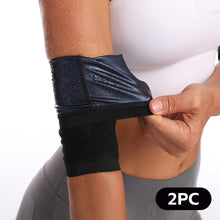 Load image into Gallery viewer, 1Pair Arm Shaping Burst Sweat Arm Band Fitness Yoga Exercise Band Slimming Sweat Sauna Sleeve Arm Wrap Protector For Women