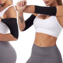 Load image into Gallery viewer, 1Pair Arm Shaping Burst Sweat Arm Band Fitness Yoga Exercise Band Slimming Sweat Sauna Sleeve Arm Wrap Protector For Women
