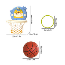 Load image into Gallery viewer, 1Set Kids Indoor Hanging Basketball Hoop No-Drill Height Adjustable Shooting Ring Set Foldable for Easy Storage Home Sports Toy
