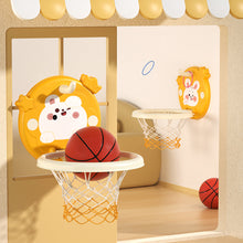 Load image into Gallery viewer, 1Set Kids Indoor Hanging Basketball Hoop No-Drill Height Adjustable Shooting Ring Set Foldable for Easy Storage Home Sports Toy