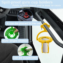 Load image into Gallery viewer, Gyroscopic Cup Holder Anti-Spill Universal Multi-Angle Stable Beverage Holder All-Terrain Bumpy Roads Beverage Stabilizer for Boat/Car Truck RV Bike/ATV