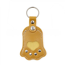 Load image into Gallery viewer, Paw Print Fur&Photo Keepsake Leather Pet Memorial Keychain Cherish Unique Pet Memorial Item Cat/Dog Accessory Rainbow Bridge Pet Gift