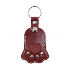 Load image into Gallery viewer, Paw Print Fur&Photo Keepsake Leather Pet Memorial Keychain Cherish Unique Pet Memorial Item Cat/Dog Accessory Rainbow Bridge Pet Gift