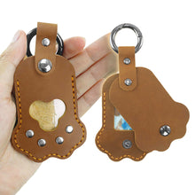 Load image into Gallery viewer, Paw Print Fur&Photo Keepsake Leather Pet Memorial Keychain Cherish Unique Pet Memorial Item Cat/Dog Accessory Rainbow Bridge Pet Gift