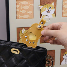 Load image into Gallery viewer, Paw Print Fur&Photo Keepsake Leather Pet Memorial Keychain Cherish Unique Pet Memorial Item Cat/Dog Accessory Rainbow Bridge Pet Gift