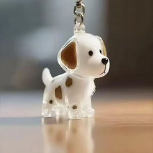 Load image into Gallery viewer, 1 Kawaii Dog Hair Storage Box Puppy Transparent Pet Hair Keepsake Pendant for Pet Memorial Healing Pendant Cat/Dog Lover Keyring Accessory