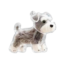 Load image into Gallery viewer, 1 Kawaii Dog Hair Storage Box Puppy Transparent Pet Hair Keepsake Pendant for Pet Memorial Healing Pendant Cat/Dog Lover Keyring Accessory
