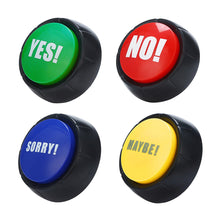 Load image into Gallery viewer, YES NO Gag Gift Random Voice Button Toy Funny Stress Reliever interactive Toy Reaction Sound Silly Mood Booster Social/Party/Daily Icebreaking