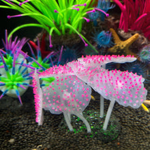 Load image into Gallery viewer, Fluorescent Silicone Coral Reef Decoration for Fish Tank with Night Glow Effect Aquarium Ornaments Safe for All Fish and Shrimps