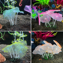 Load image into Gallery viewer, Fluorescent Silicone Coral Reef Decoration for Fish Tank with Night Glow Effect Aquarium Ornaments Safe for All Fish and Shrimps