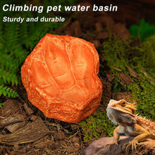 Load image into Gallery viewer, Reptile Water Dish Dinosaur Footprint Feeder Frog/Gecko/Turtle/Lizard Feeding Bowl Decorative Amphibian Feeding Platform Exotic Pet Supplies